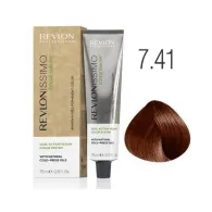 Revlon Tinte de Pelo Sin Amoniaco Color SUBLIME Nº 7.41 Rubio Medio Marrón Ceniza 75ml.